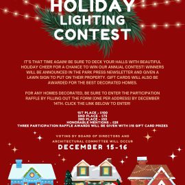 Annual Holiday Lighting Contest!